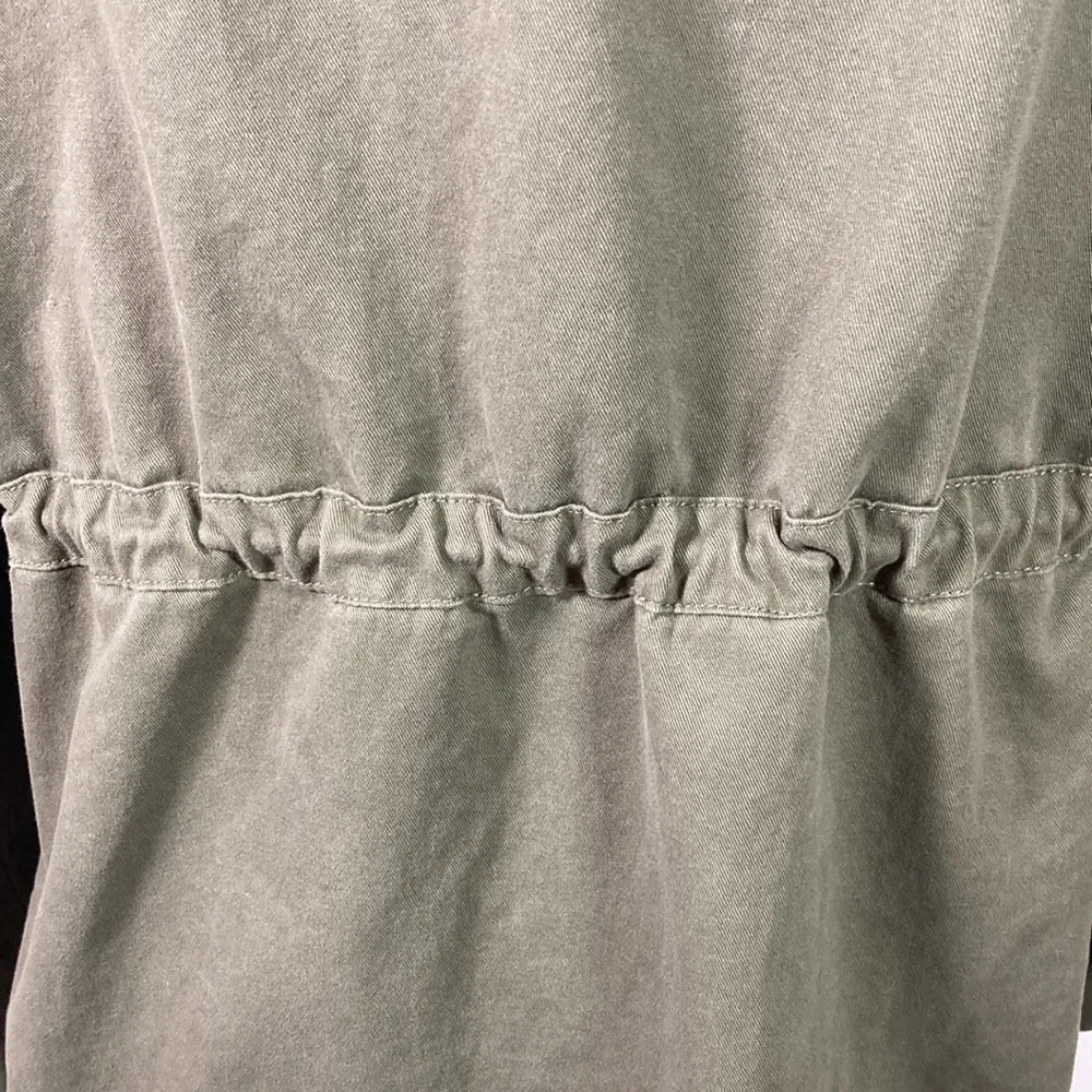 Arizona Snap Front Draw String Waist Large Pockets Jacket Size L
